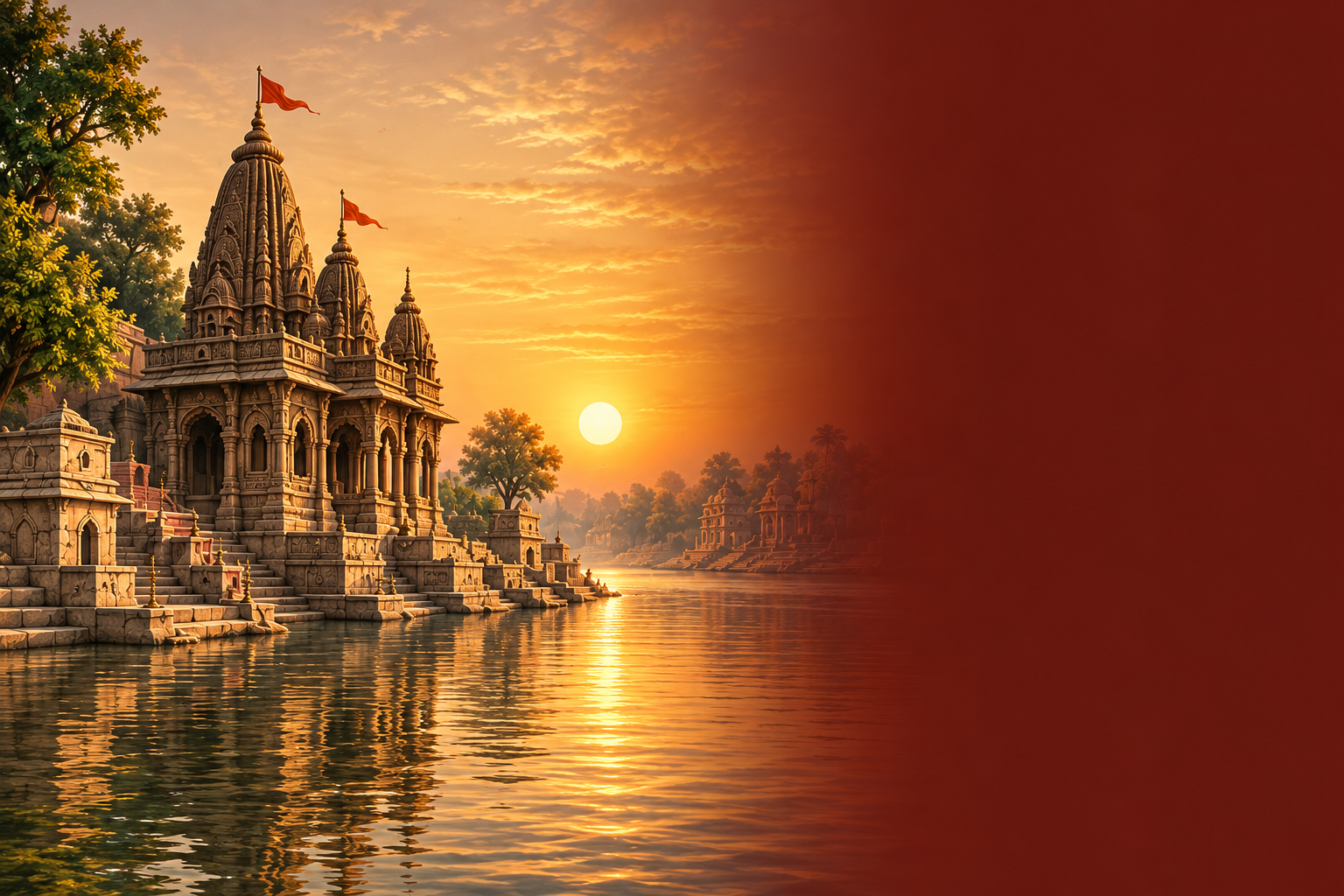 Temple at dawn